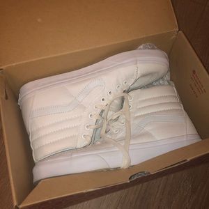 High top white Vans